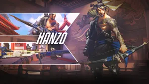 Hanzo Unleashing His Ultimate Attack Wallpaper