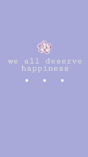 Happiness Lavender Indie Kid Wallpaper