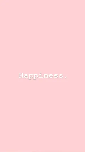 Happiness Pink Backdrop Wallpaper