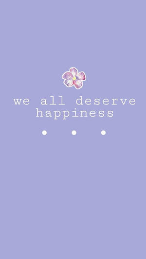 Happiness Quote Aesthetic Lockscreen Wallpaper