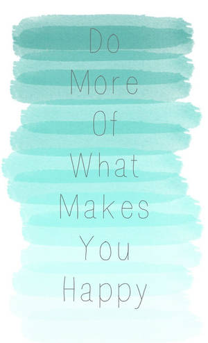 Happiness Quote Mint Green Iphone Wallpaper
