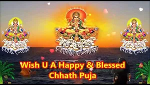 Happy And Blessed Chhath Puja Background Wallpaper
