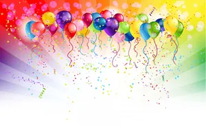 Happy Birthday Animated Balloons Wallpaper