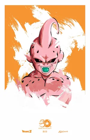 Happy Buu Enjoying Colors Of Sunset Wallpaper