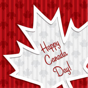 Happy Canada Day Maple Leaf Wallpaper