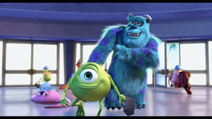 Happy Cast Of Monsters Inc Wallpaper