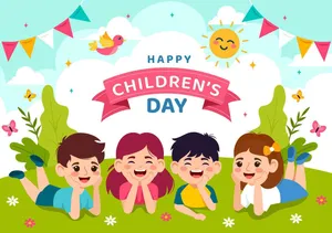 Happy Childrens Day Celebration Illustration Wallpaper
