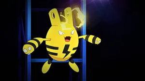 Happy Elekid Releasing Sparks Wallpaper