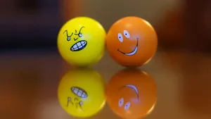 Happy Emoji Balls Wallpaper