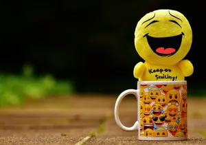 Happy Emoji In A Mug Wallpaper