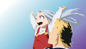 Happy Eri With Mirio Wallpaper