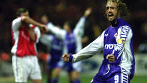 Happy Footballer Gabriel Batistuta Celebrating Wallpaper