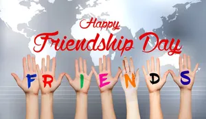 Happy Friendship Day Celebration Wallpaper