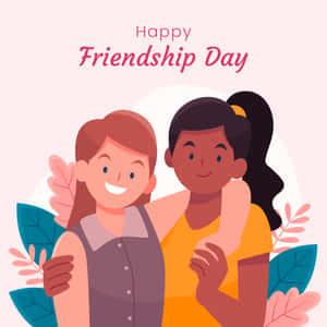 Happy Friendship Day Celebration Illustration Wallpaper