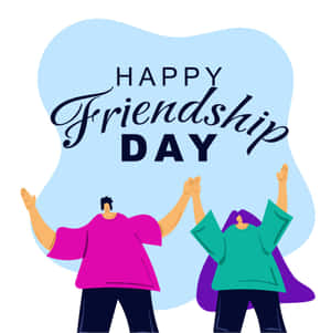 Happy Friendship Day Celebration Illustration Wallpaper