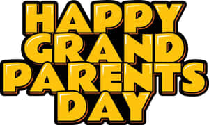 Happy Grandparents Day Bold Graphic Wallpaper