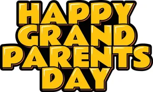 Happy Grandparents Day Bold Graphic Wallpaper