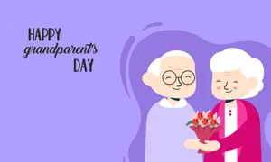 Happy Grandparents Day Celebration Wallpaper