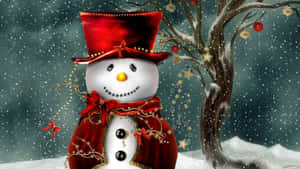 “happy Holidays From Frosty The Snowman” Wallpaper