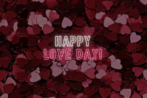 Happy Love Day Hearts Background Wallpaper