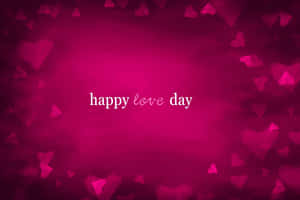 Happy Love Day Hearts Background Wallpaper