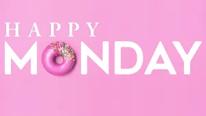 Happy Monday Doughnut Wallpaper