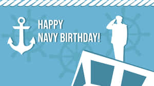 Happy Navy Birthday Greeting Wallpaper