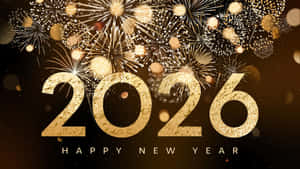 Happy New Year 2026 Celebration Wallpaper