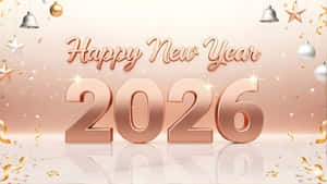 Happy New Year 2026 Celebration Wallpaper