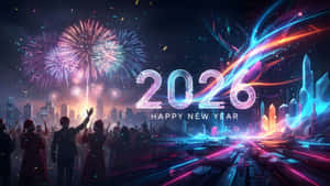 Happy New Year 2026 Celebration Wallpaper