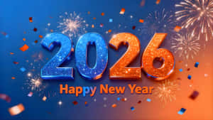 Happy New Year 2026 Celebration Wallpaper