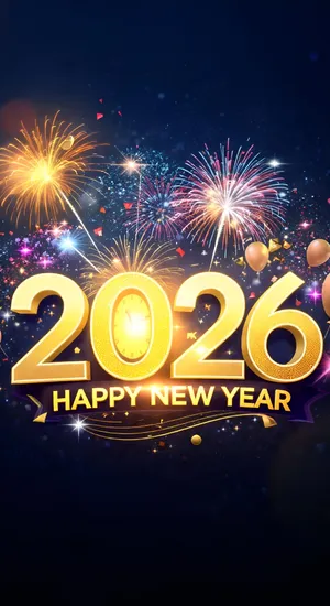 Happy New Year 2026 Celebration Wallpaper