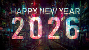 Happy New Year 2026 Celebration Wallpaper