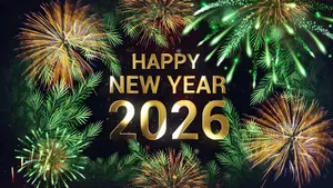 Happy New Year 2026 Celebration Wallpaper