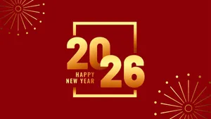 Happy New Year 2026 Celebration Wallpaper