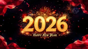 Happy New Year 2026 Celebration Wallpaper