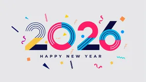 Happy New Year 2026 Celebration Wallpaper