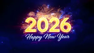 Happy New Year 2026 Celebration Wallpaper