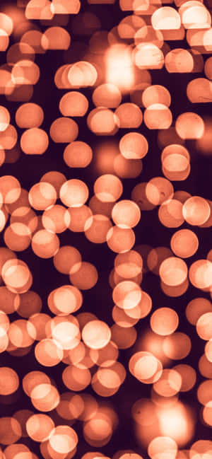 Happy New Year Orange Lights Iphone Wallpaper