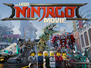 Happy Ninjas From The Lego Ninjago Movie Wallpaper