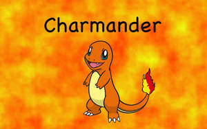 Happy Orange Charmander Wallpaper