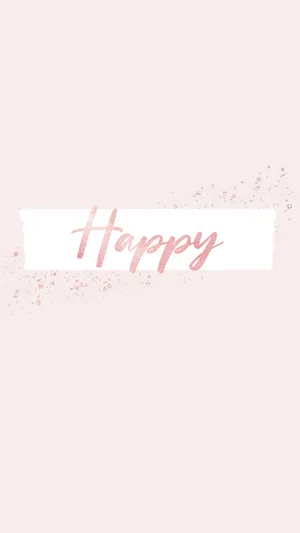 Happy Pastel Pink Background Wallpaper