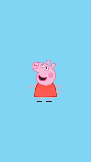 Happy Peppa Pig Iphone Wallpaper