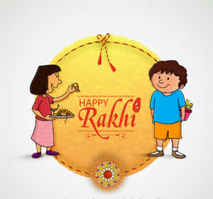 Happy Raksha Bandhan Celebration Wallpaper