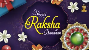 Happy Raksha Bandhan Greeting Card Wallpaper