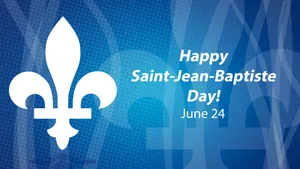 Happy Saint Jean Baptiste Day Greeting Wallpaper