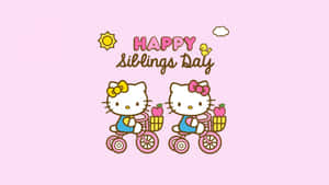 Happy Siblings Day Hello Kitty Wallpaper