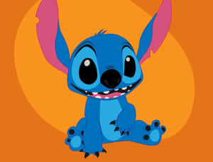 Happy Stitch Cartoon Character Wallpaper