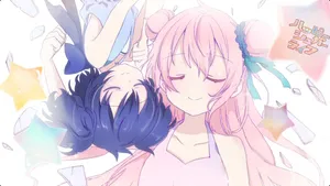 Happy Sugar Life Sleeping Sato And Shio Wallpaper