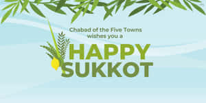 Happy Sukkot Greeting Banner Wallpaper